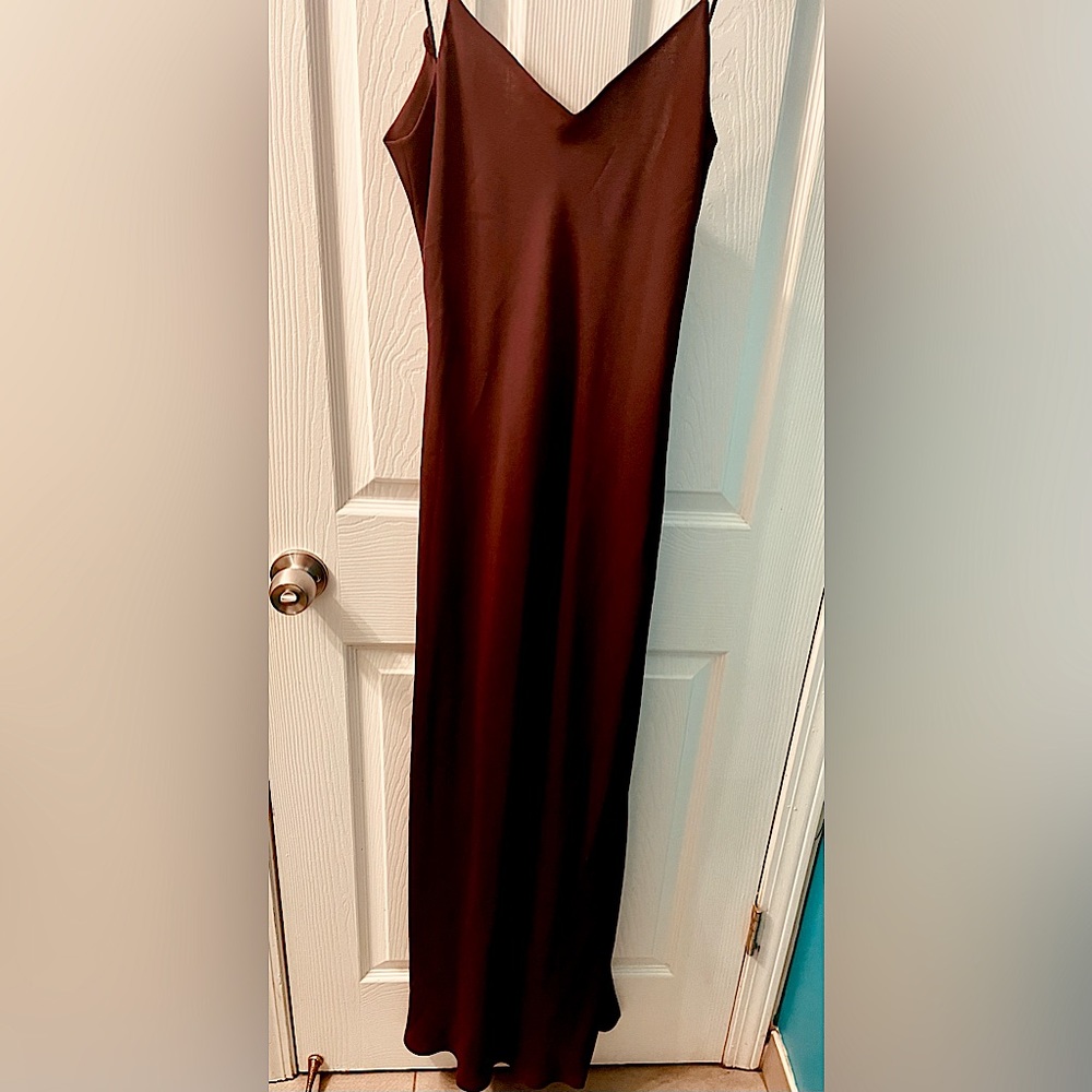 MichaelAngelo burgundy slipdress, size 8, you must-have a slipdress this Fall!